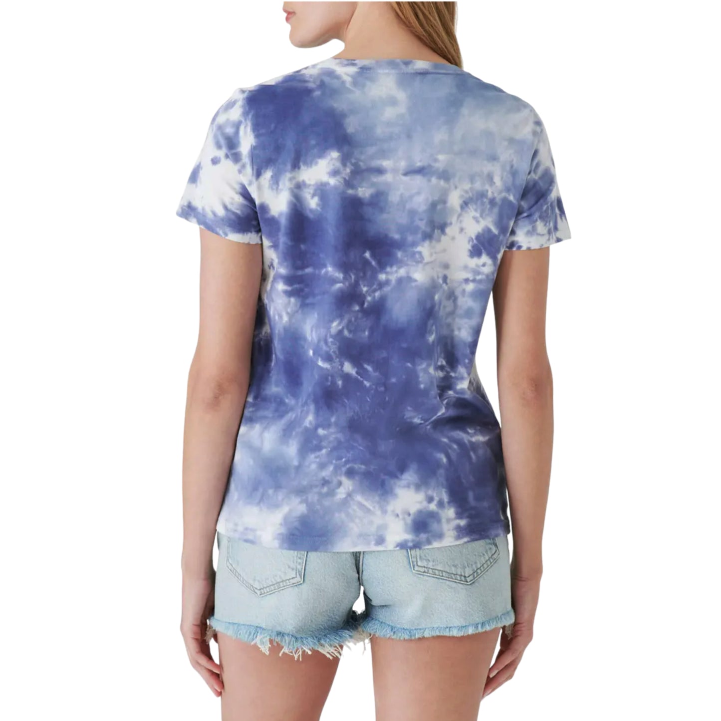 Lucky Brand Women's H.E.R. Blue Classic Crewneck Graphic Print T-Shirt