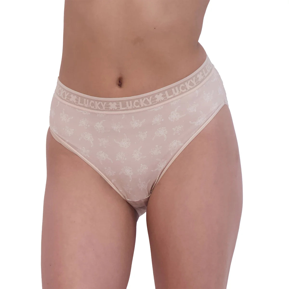 Lucky Brand Women's 6-Pack Ultra Soft 4-Way Stretch Tag Free Panties