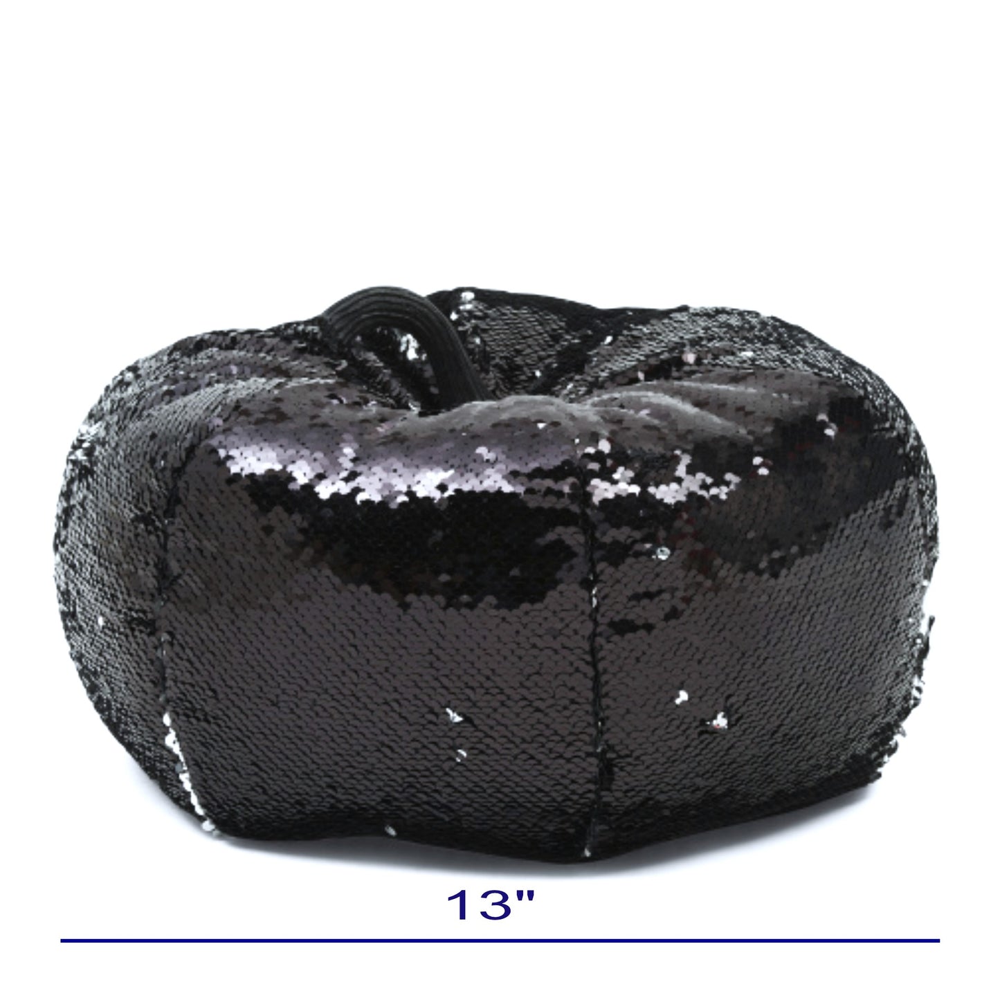 MOONLIGHT MANOR 13in Halloween Decor Reversible Sequin Pumpkin
