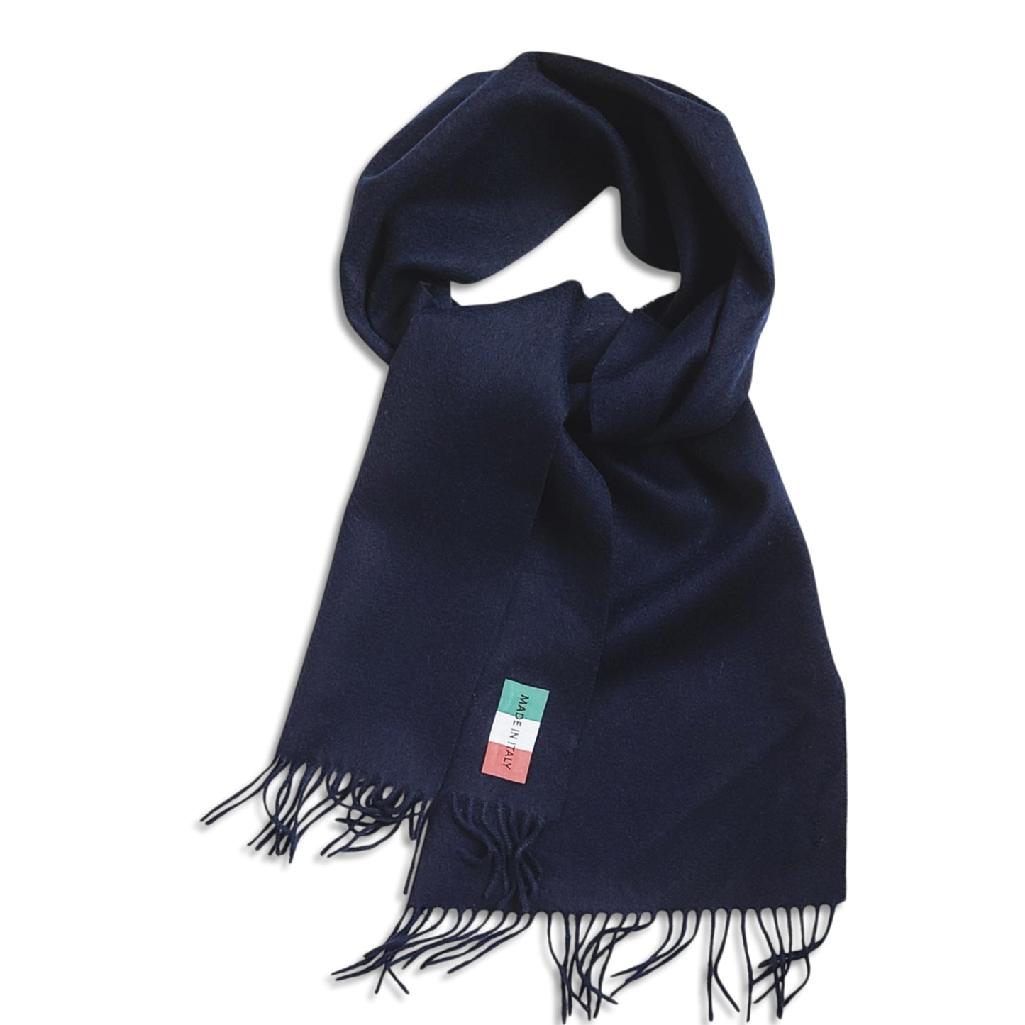 Made in Italy Unisex Cozy 100% Wool Classic Fringe Scarf