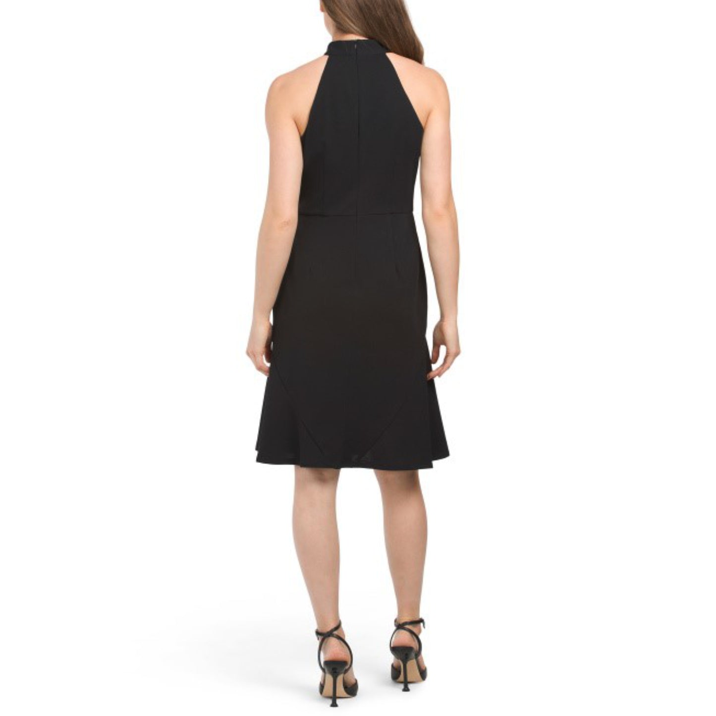 Maggy London Women's Tie Halter Neck Fit And Flare Mini Dress