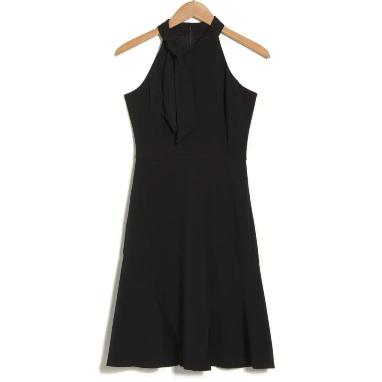 Maggy London Women's Tie Halter Neck Fit And Flare Mini Dress