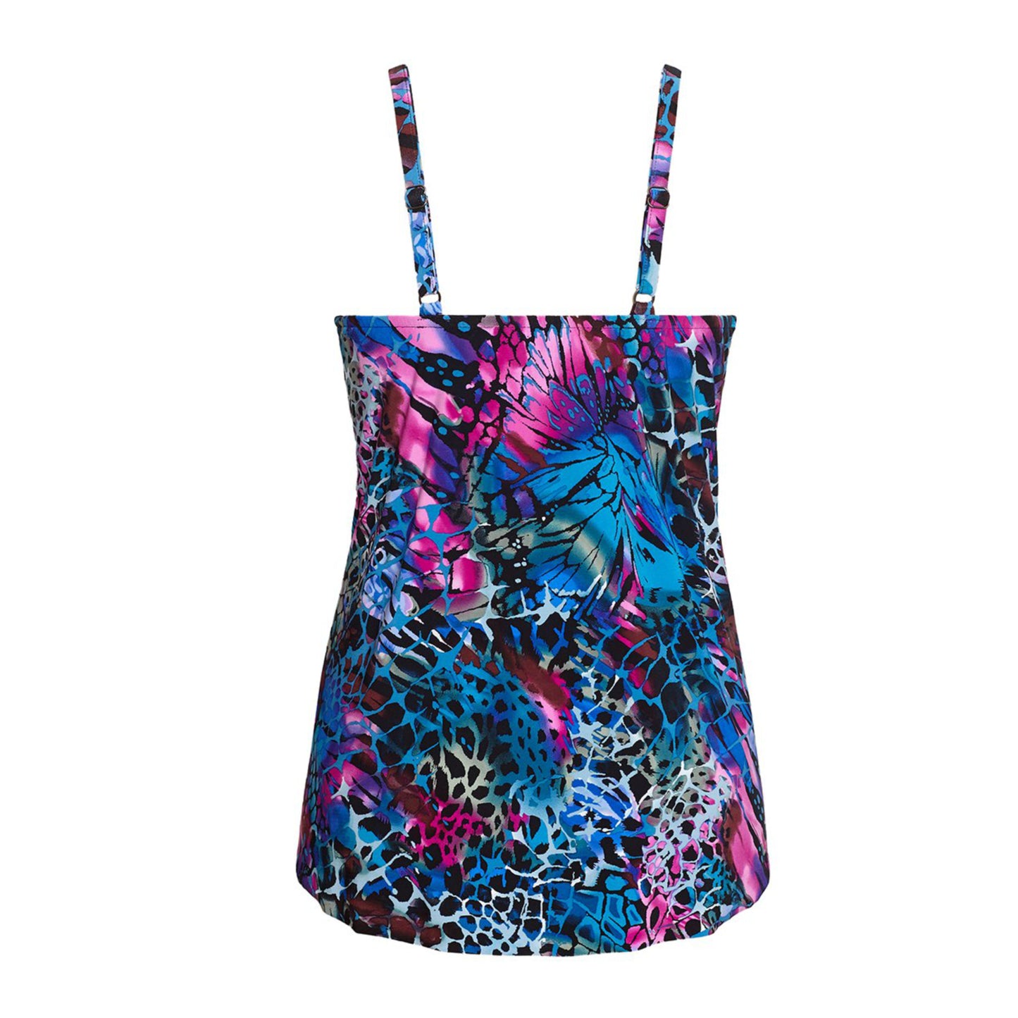 Magicsuit Women's Blue Social Butterfly Grace Swim Tankini Top