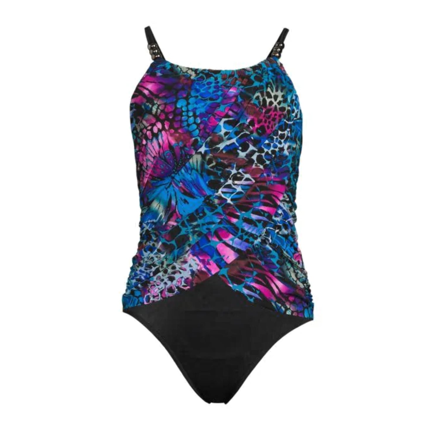 Magicsuit Women's Blue Social Butterfly Lisa Print One-Piece Swimsuit