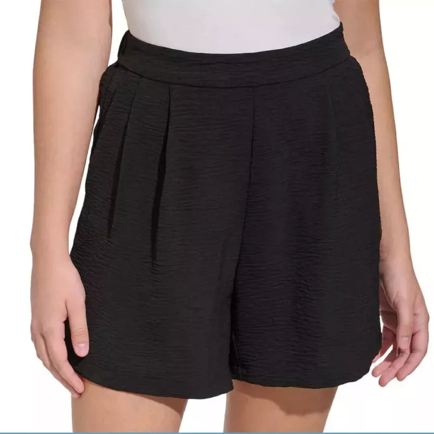 Margaritaville Women's High Rise Lightweight Crinkle Casual Shorts