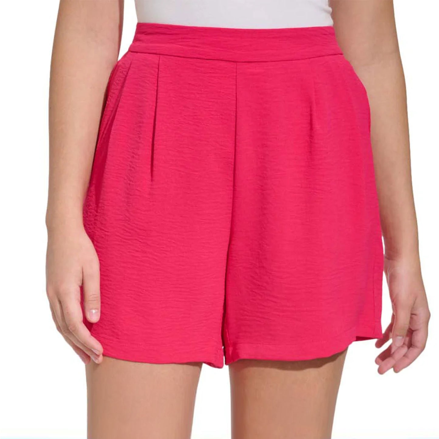 Margaritaville Women's High Rise Lightweight Crinkle Casual Shorts