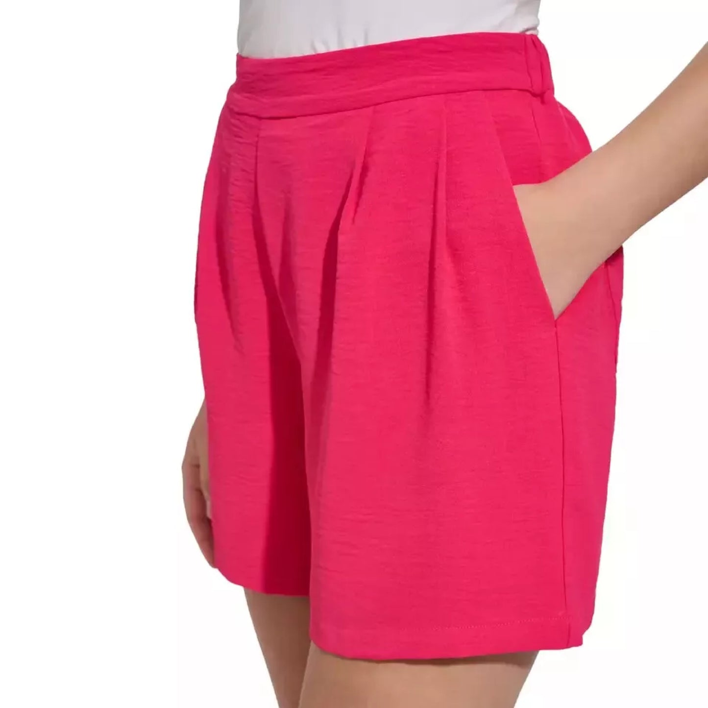 Margaritaville Women's High Rise Lightweight Crinkle Casual Shorts