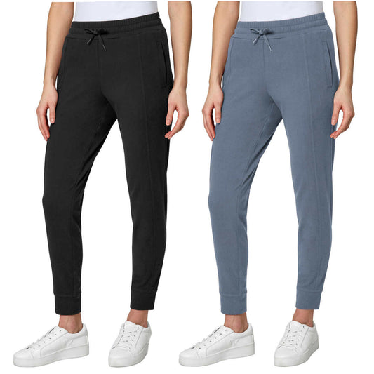Mondetta Women's High Waist Active Pants Side Pockets Soft Fleece Joggers