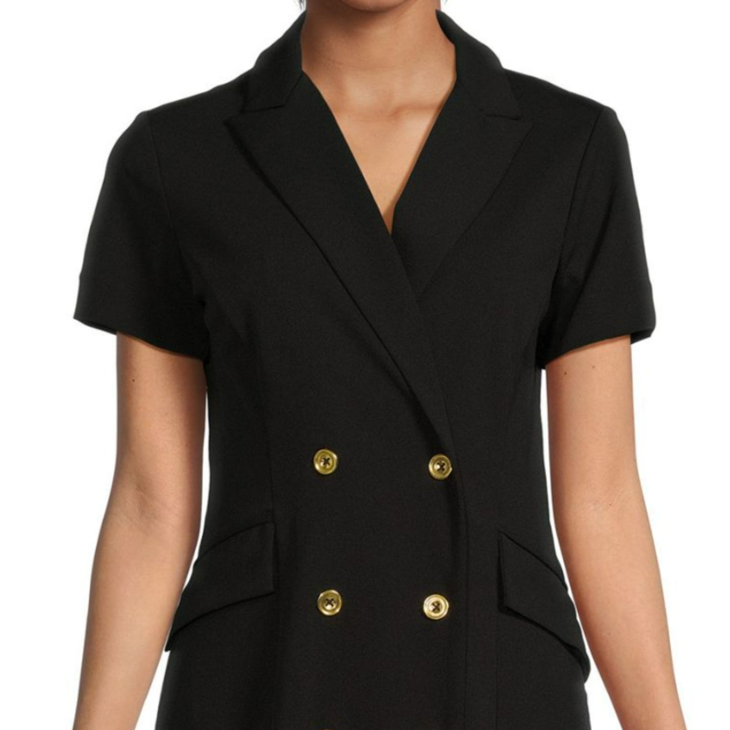 Nanette Lepore Women's Double Breasted Wrap Sheath Blazer Mini Dress