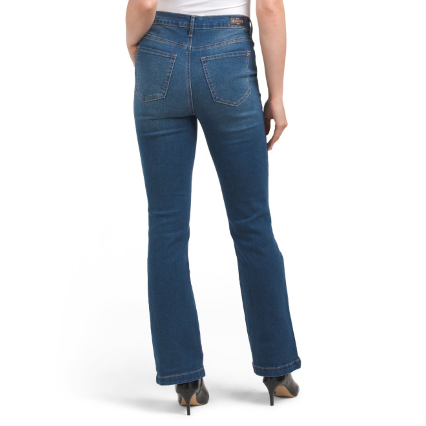 Nanette Lepore Women's Belle High Rise Porkchop Front Pockets Bootcut Jeans