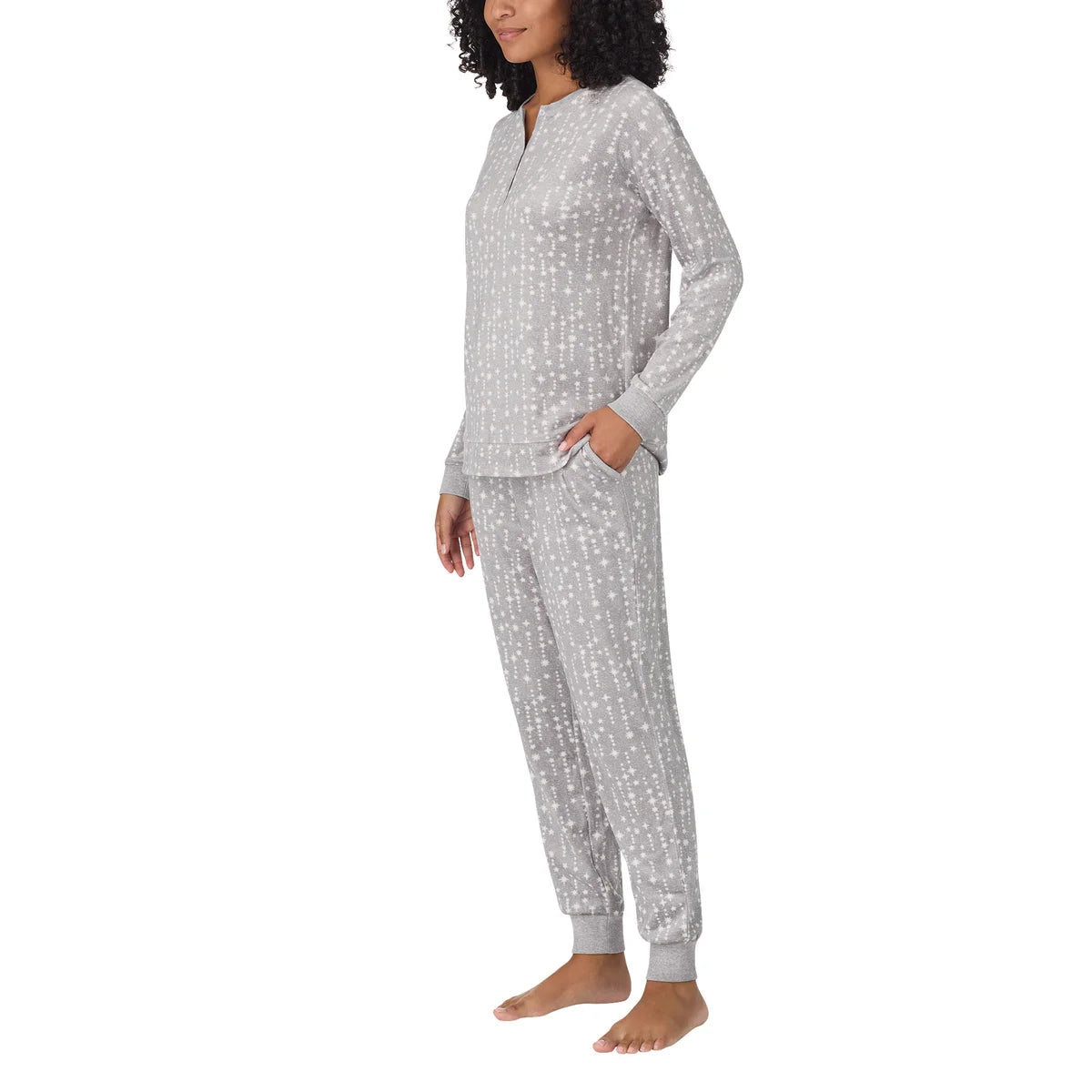 Nautica Women's 2-Pc PJ Lightweight Stretch Fleece Pajama Lounge Set
