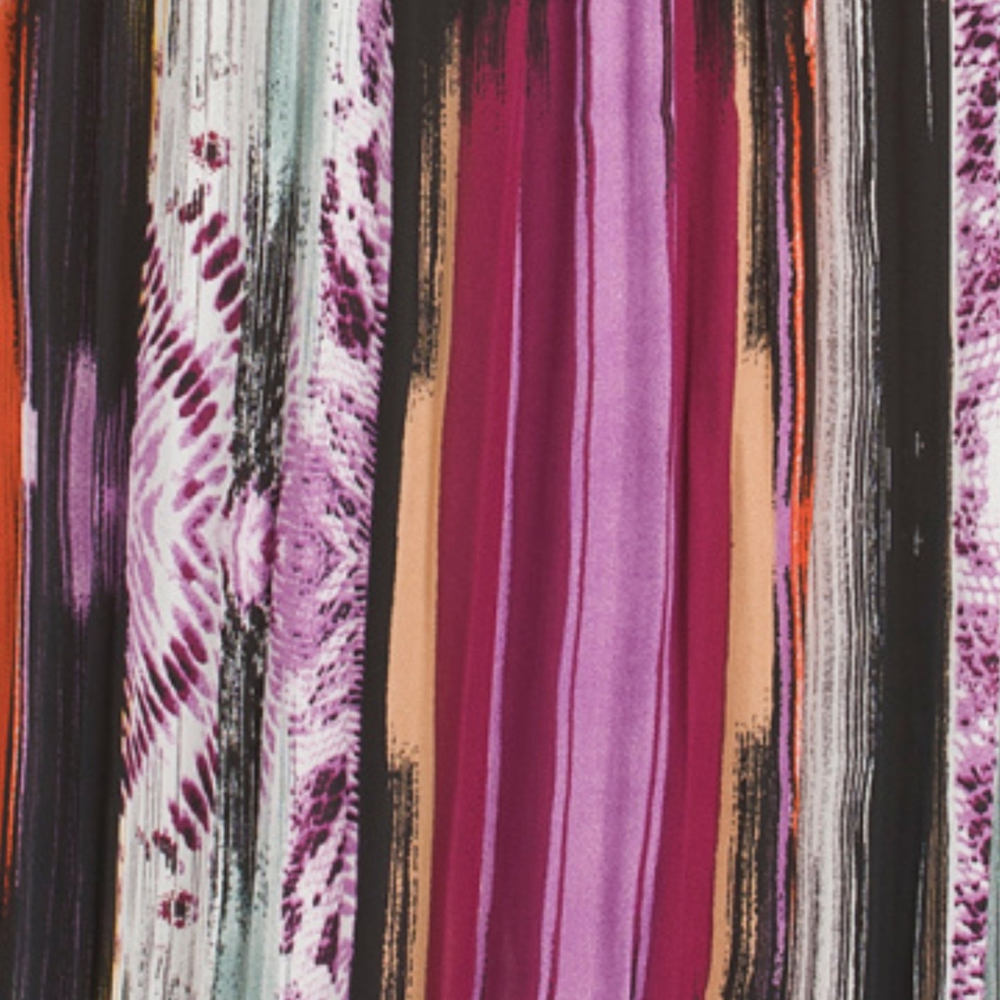 Nicole Miller Women's Multi Color Abstract Stripe Summer Maxi Dress