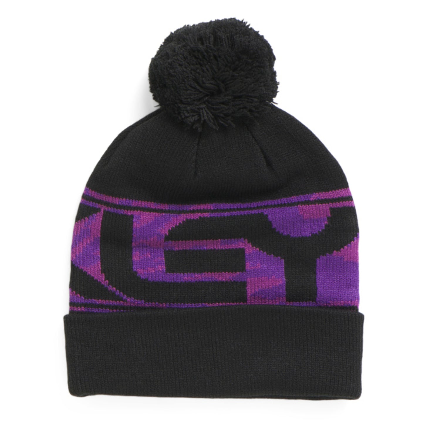 OAKLEY Unisex Wanderlust Fold Over Cuff Soft Knit Pom Beanie Winter Hat