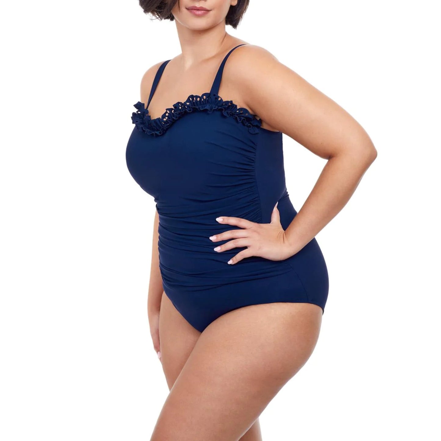 Profile by Gottex Women's Plus Full Figure Hula Dance One-Piece Swimsuit