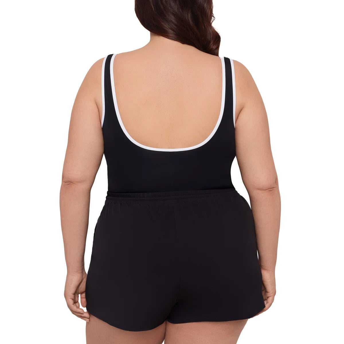 Penbrooke Women's Tummy Control 4 Way Stretch Sport Romper One-Piece Swimsuit