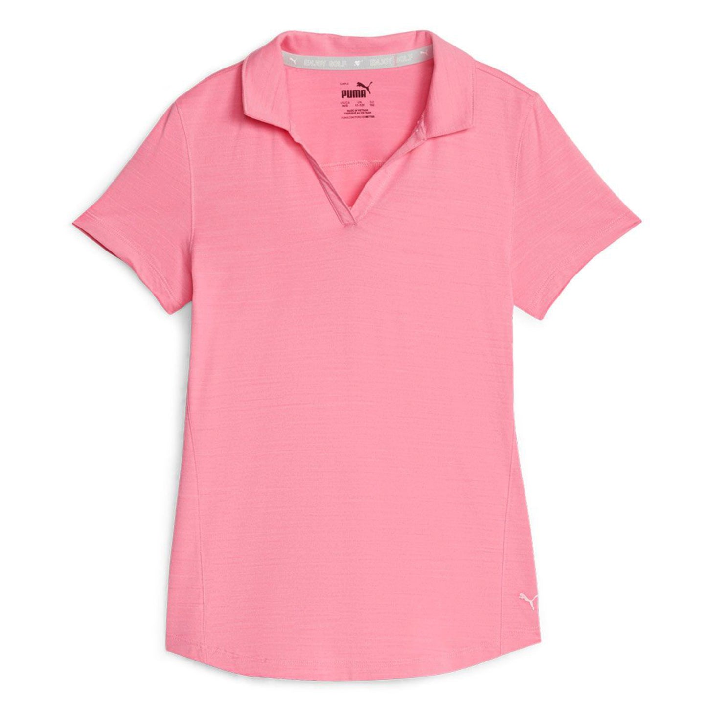 PUMA GOLF Big Girls Cloudspun Coast Moisture Wicking UPF 40 Short Sleeve Polo Shirt