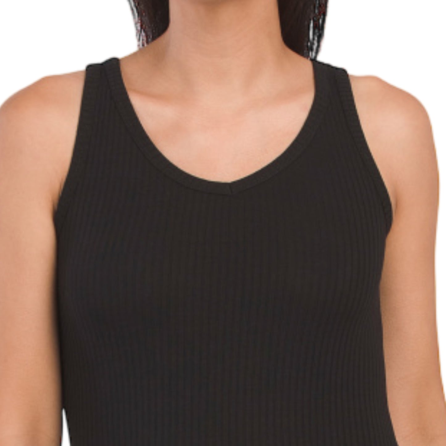 Rachel Zoe V-neck Ribbed V-neck Tank Top