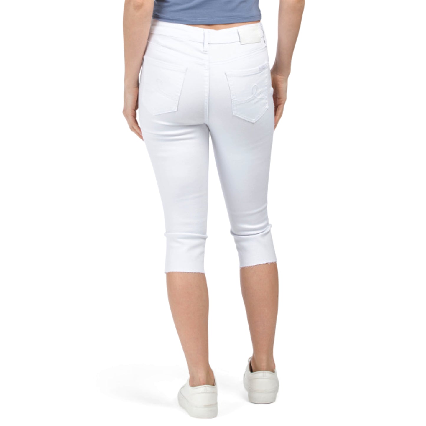 SEVEN7 Women's High Rise Skinny Fit Capri Breezy Cropped Jeans