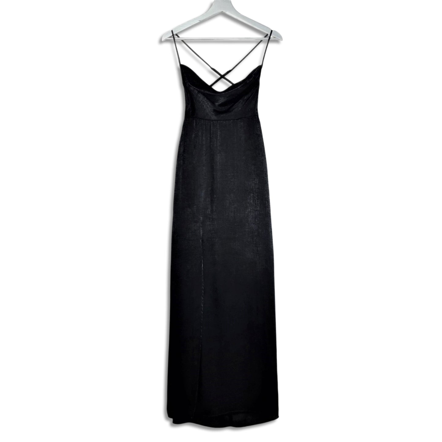 SHOW ME YOUR MUMU Women's Winslet Cowl Neck Side Slit Gown Maxi Dress