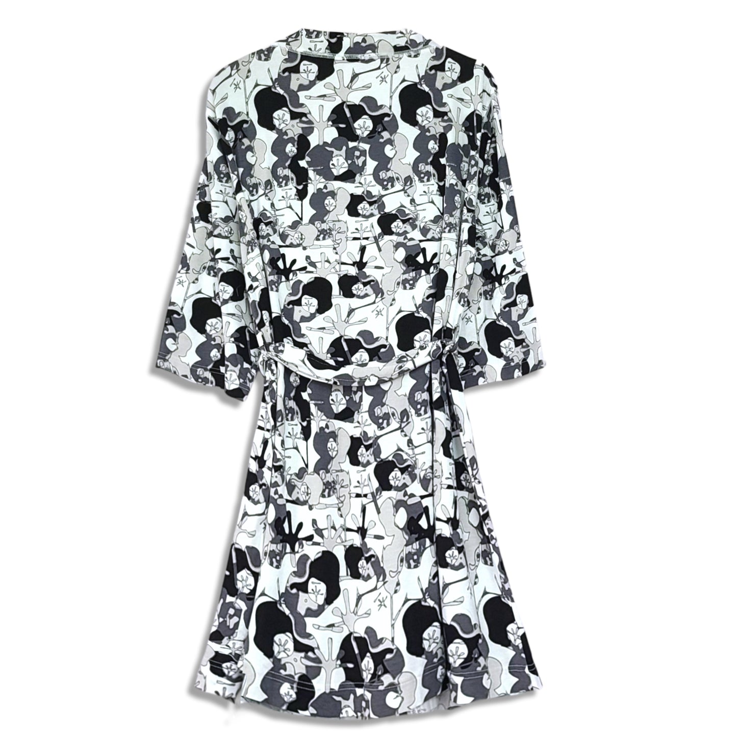 Soybu Zen Women's Ultra Soft Three-quarter Sleeve Stretch Jersey Robe