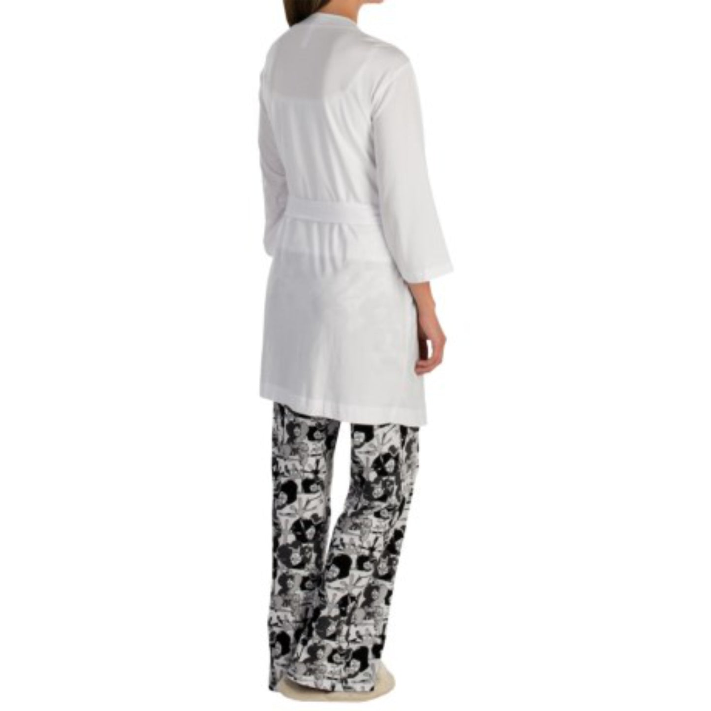 Soybu Zen Women's Ultra Soft Three-quarter Sleeve Stretch Jersey Robe