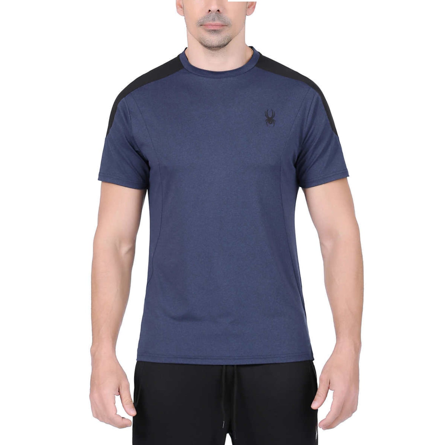 Spyder Men's Active Short Sleeve Tee Moisture Wicking 4 Way Stretch T-Shirt