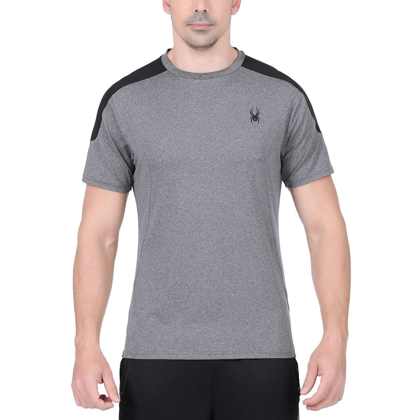 Spyder Men's Active Short Sleeve Tee Moisture Wicking 4 Way Stretch T-Shirt