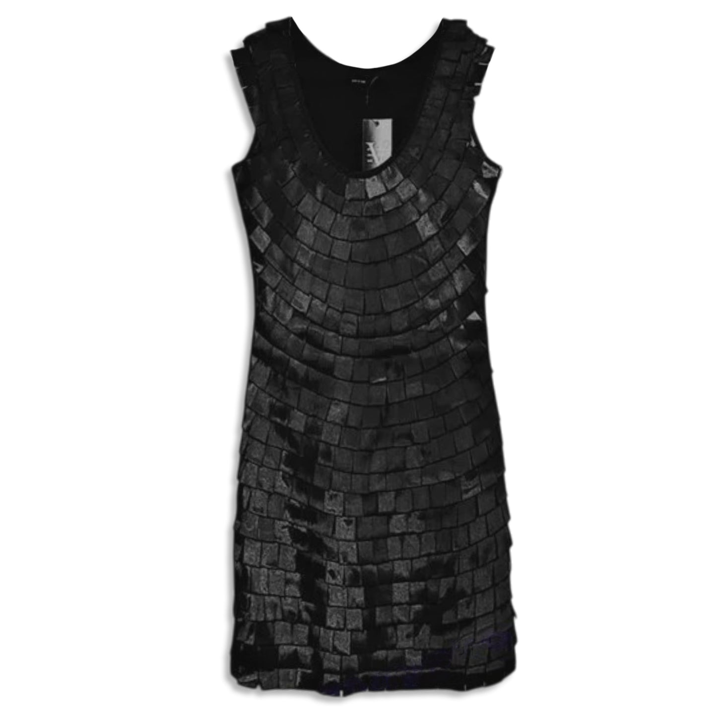 Vertigo Women's Novelty Textured Front Sleeveless Cocktail Party Mini Dress