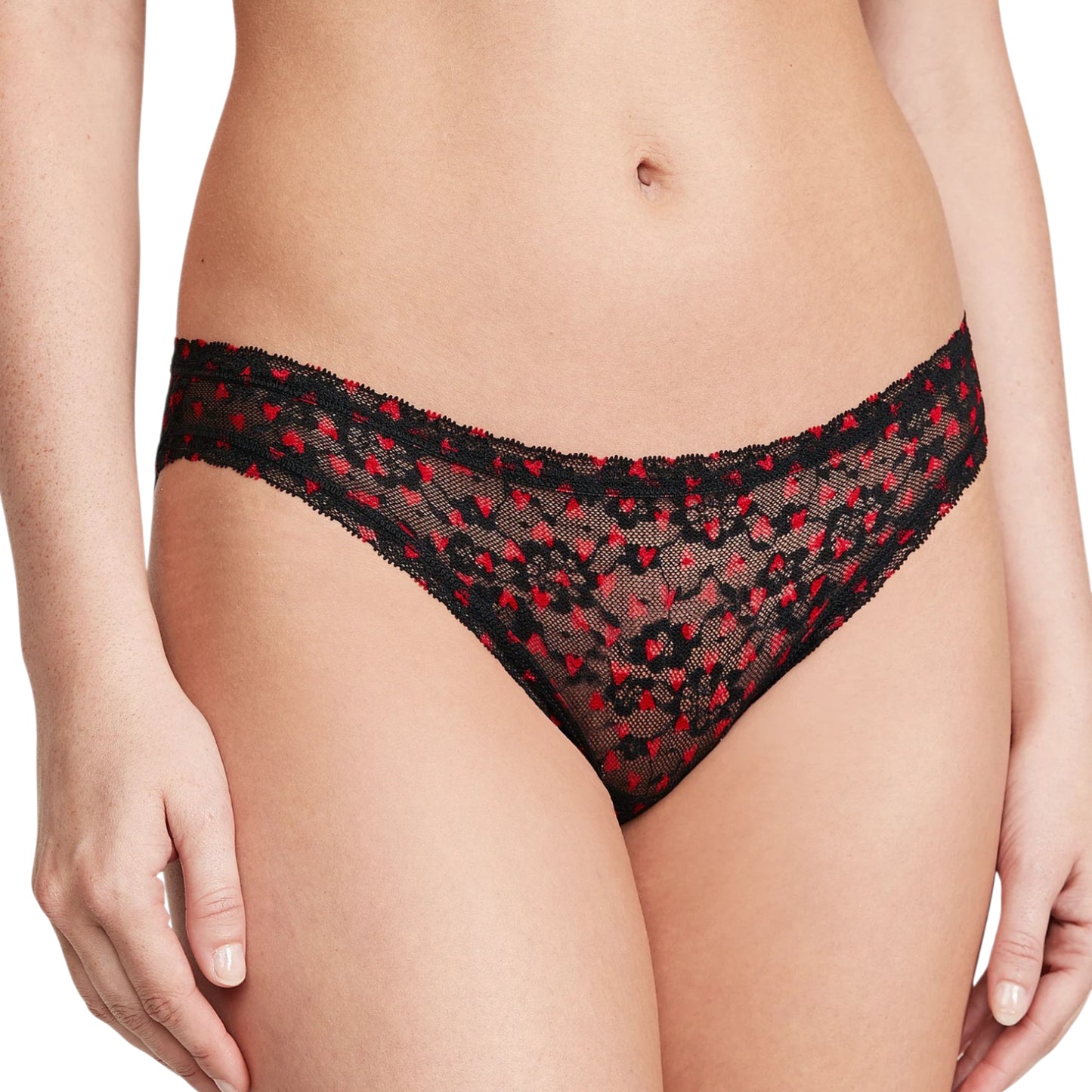 Victoria's Secret Women's The Lacie Lace Whimsy Hearts Bikini Panties