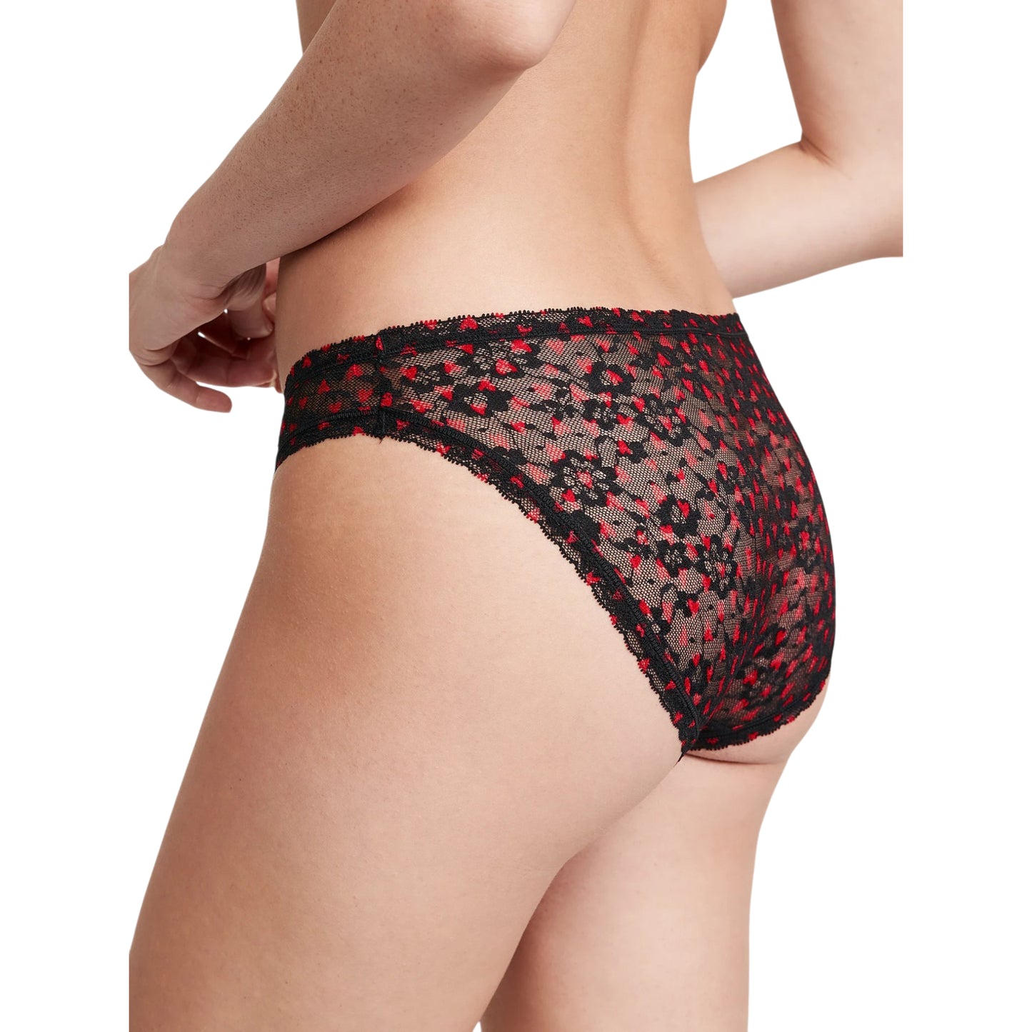 Victoria's Secret Women's The Lacie Lace Whimsy Hearts Bikini Panties