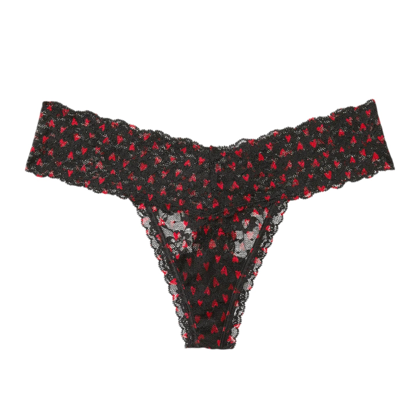 Victoria's Secret Women's The Lacie Lace Whimsy Hearts Thong Panties