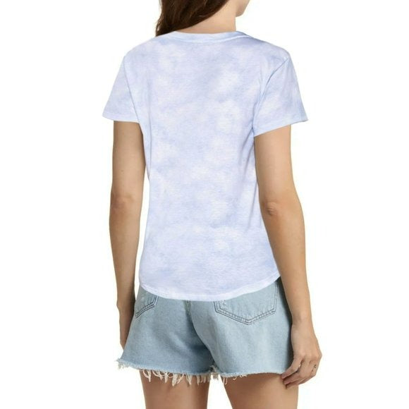 Rae Dunn Women's USA Print Tie Dye Cotton Blend T-Shirt