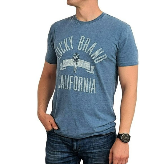 Lucky Brand Men's Logo California Graphic Print Soft Cotton Blend T-Shirt