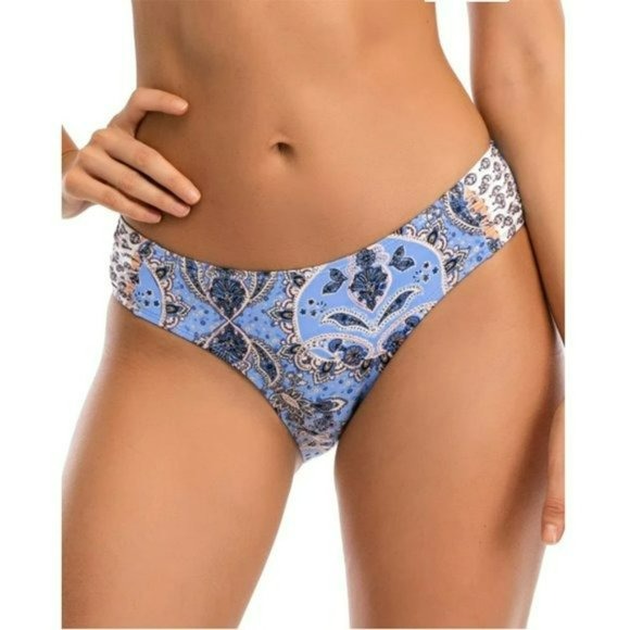 Lucky Brand Blossom Floral Print Swim Bikini Top and Bottom Collection