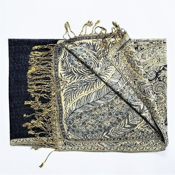 Women's Large Paisley Pashmina Shawl Wrap