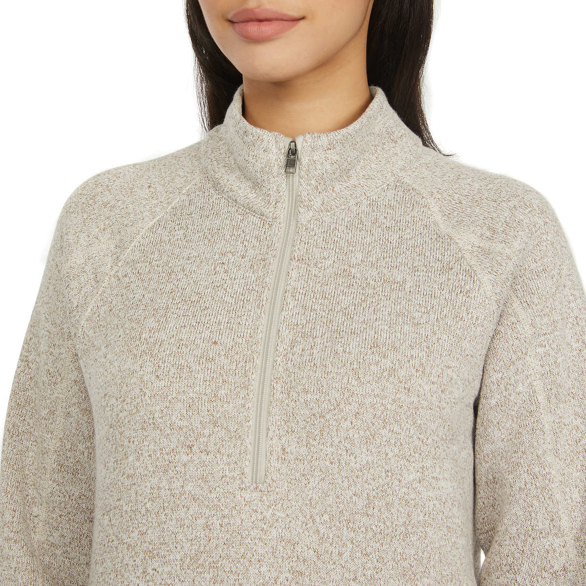 Storm Pack Women's Quarter Zip Comfort Fit Cozy Fleece Sweater