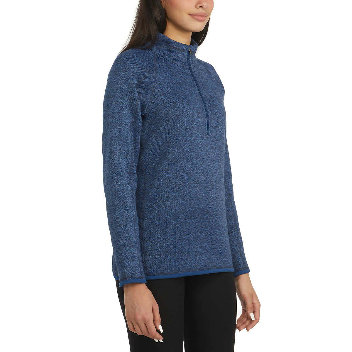 Storm Pack Women's Quarter Zip Comfort Fit Cozy Fleece Sweater