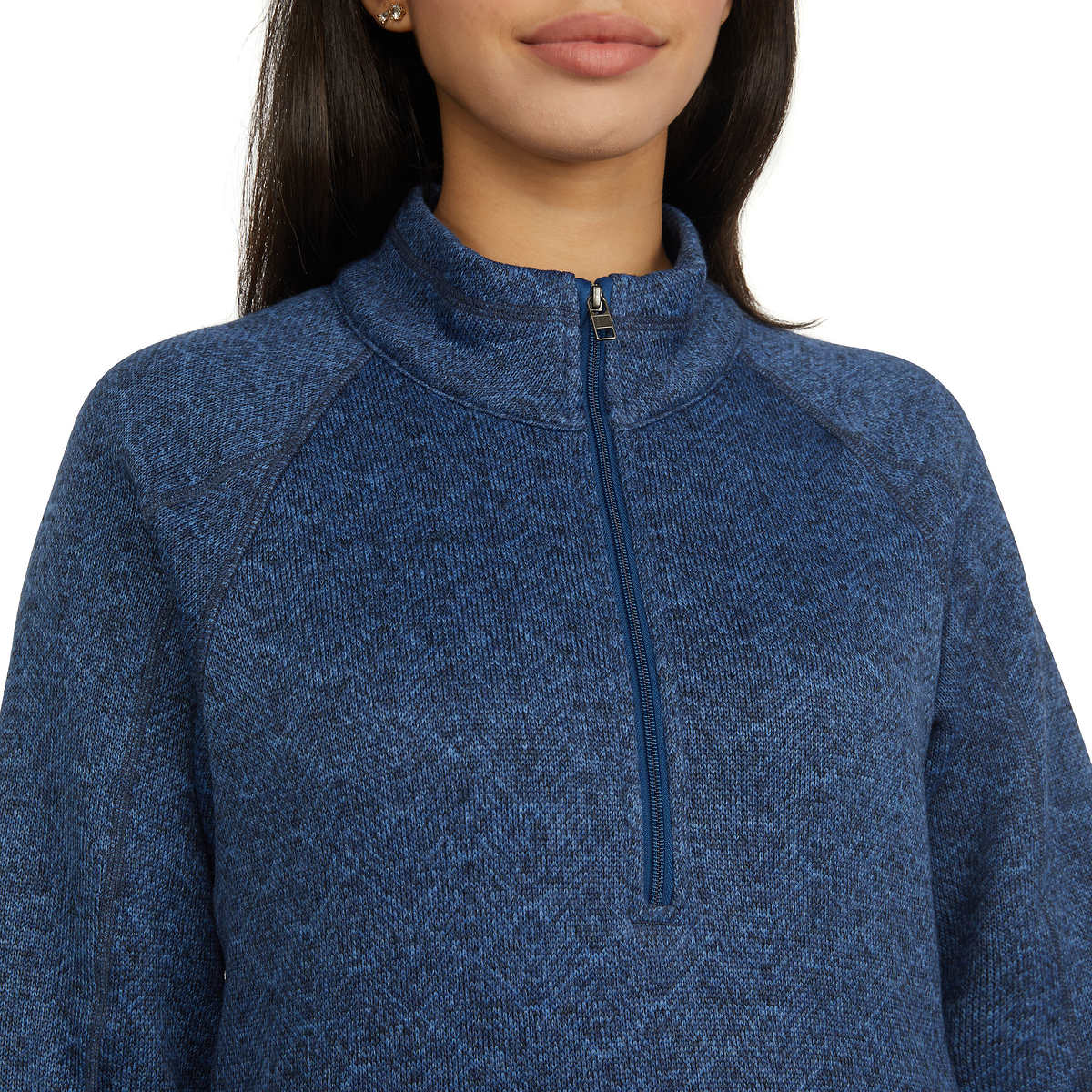 Storm Pack Women's Quarter Zip Comfort Fit Cozy Fleece Sweater