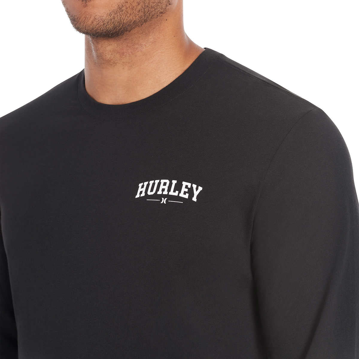 Hurley Men’s Long Sleeve Tee Lightweight Graphic Print T-Shirt