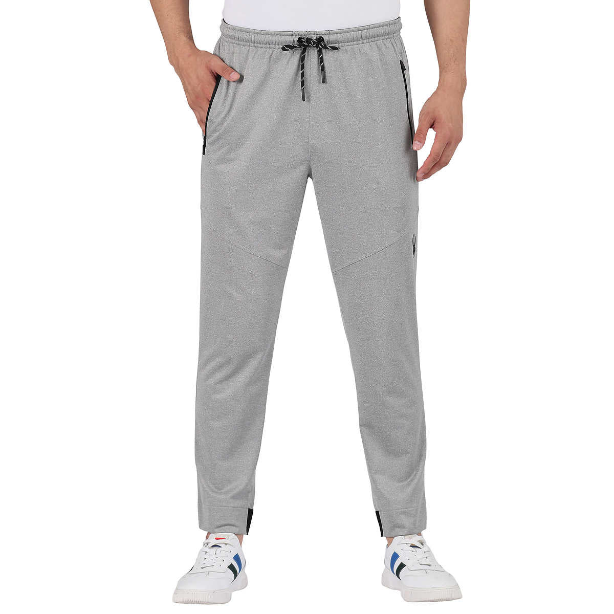 Spyder Active Men's Performance Drawstring Waistband Zip Pockets Active Pants Joggers