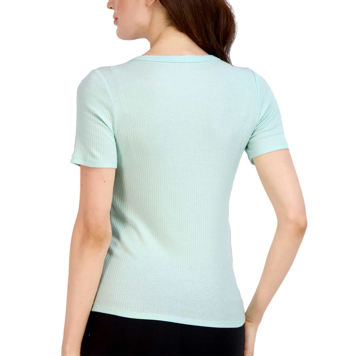 Lucky Brand Women's 3-Pack Crew Neck Tee Lightweight Ribbed Cotton Blend T-Shirt