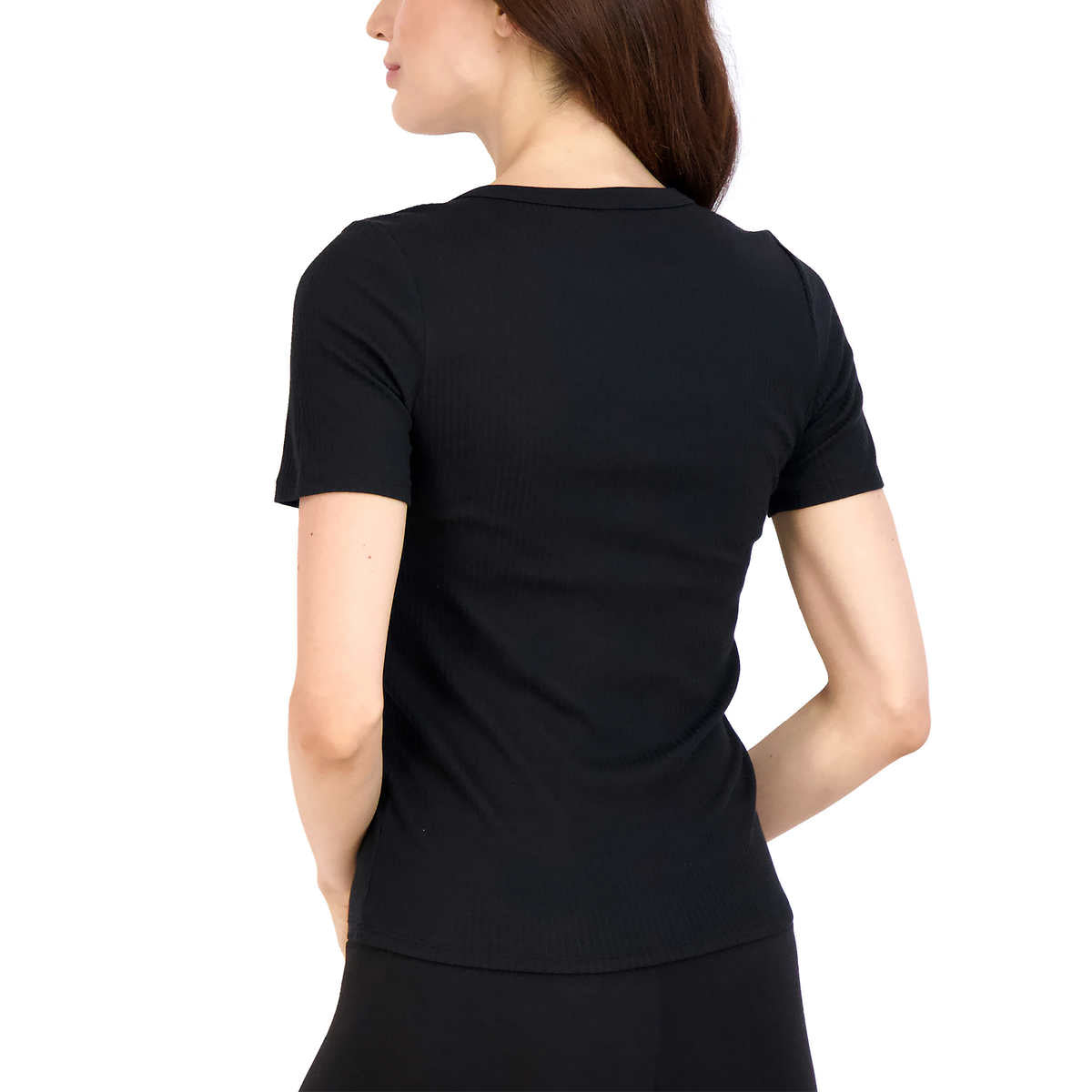 Lucky Brand Women's 3-Pack Crew Neck Tee Lightweight Ribbed Cotton Blend T-Shirt