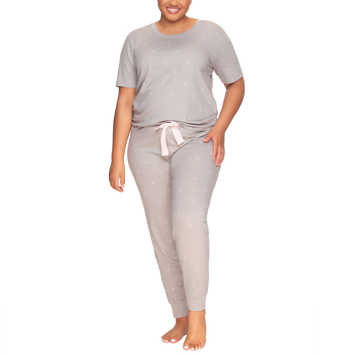 Felina Women's 3-Piece Soft Jersey T-Shirt, Shorts and Pants PJ Lounge Set