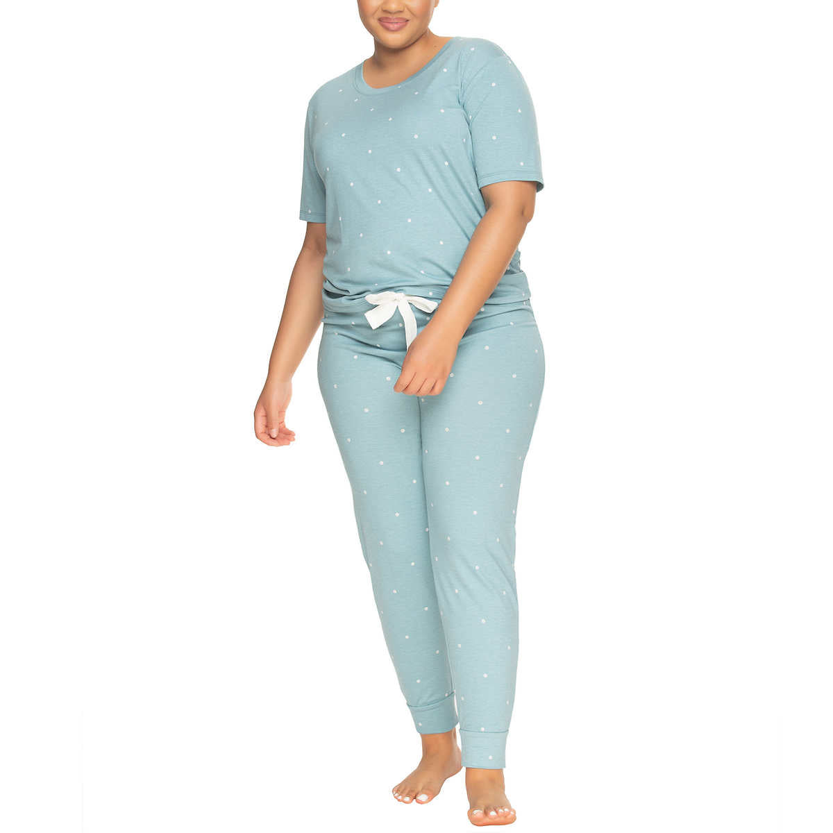 Felina Women's 3-Piece Soft Jersey T-Shirt, Shorts and Pants PJ Lounge Set