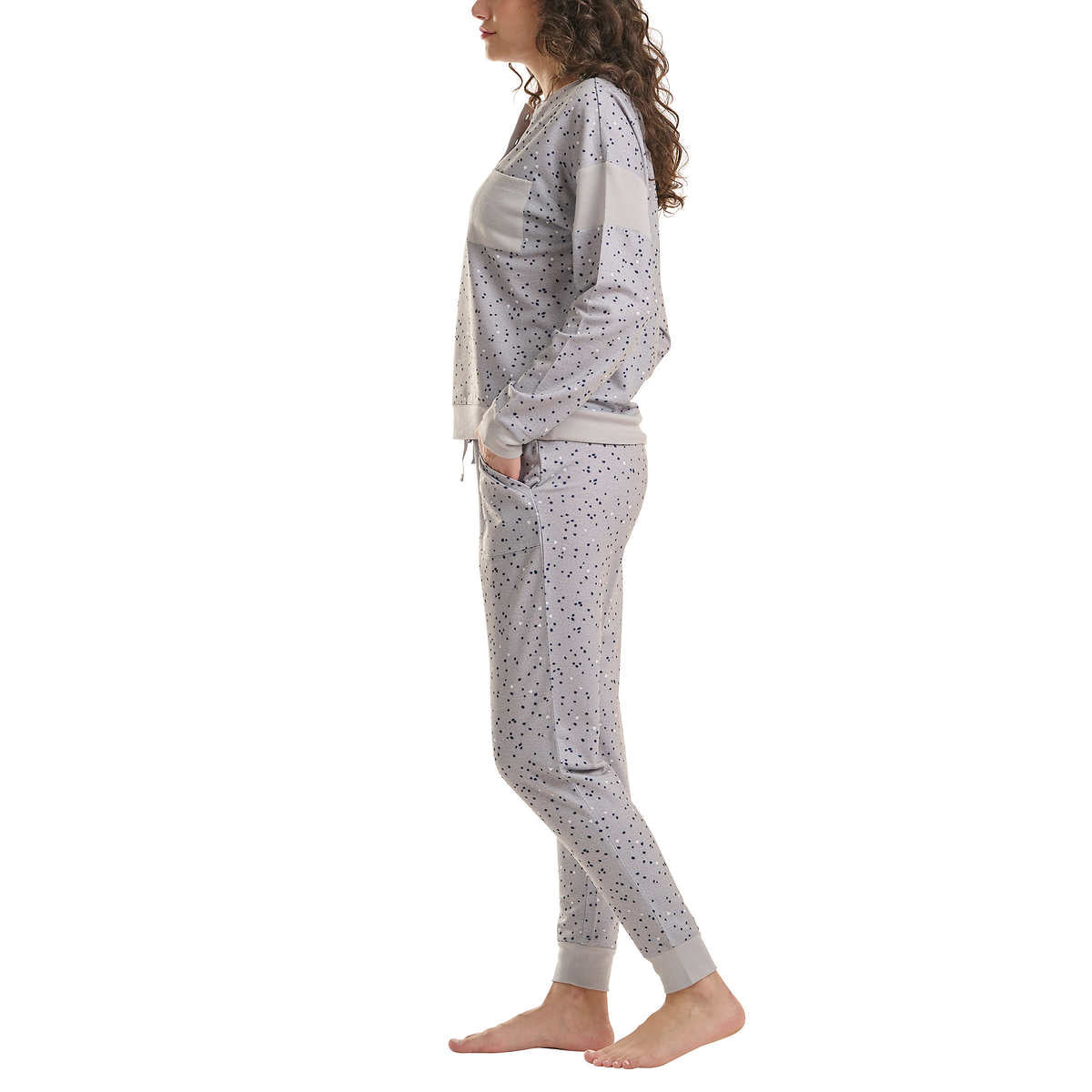Splendid Women's 2-Piece PJ Soft French Terry Top and Pants Lounge Set