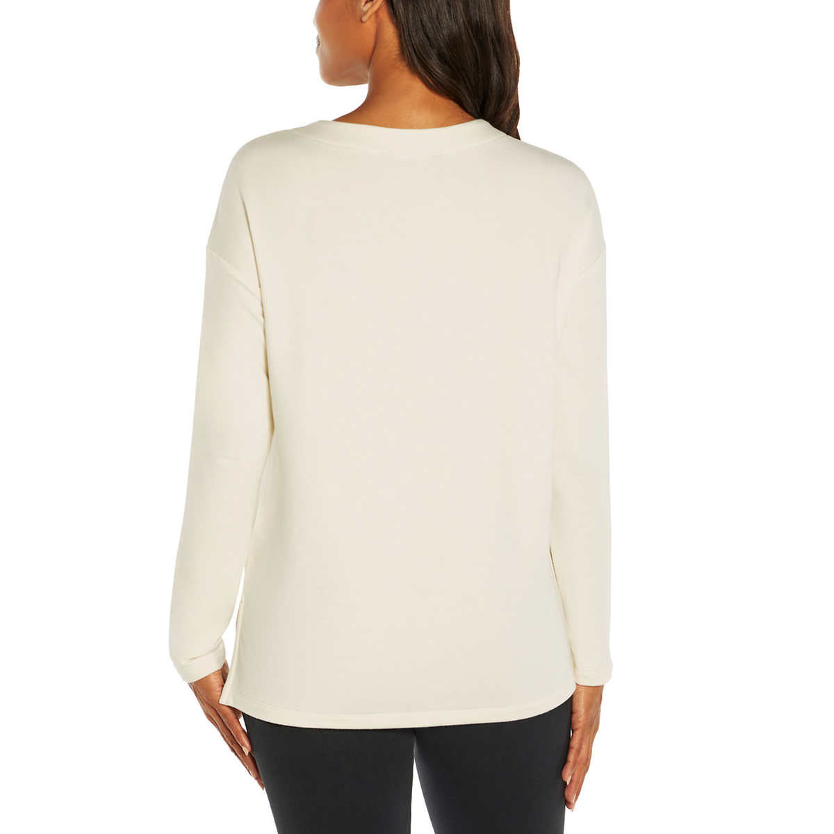 Banana Republic Women's Soft French Terry Relaxed Fit Crewneck Top