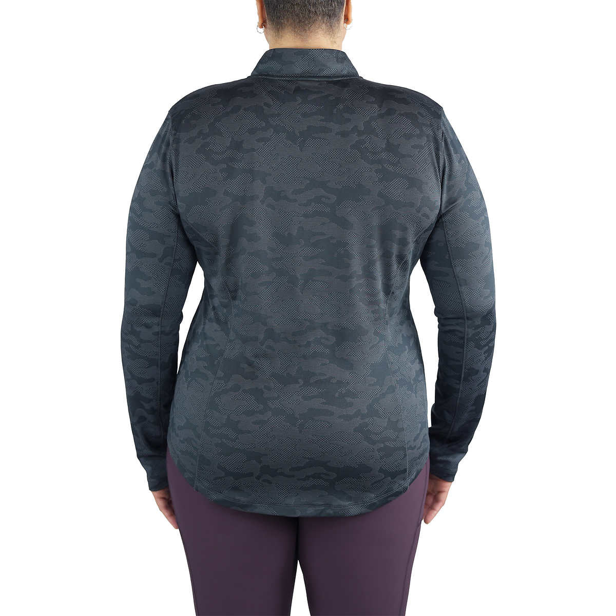 Spyder Women's Tech Soft Moisture Wicking Thumbholes Quarter Zip Active Top