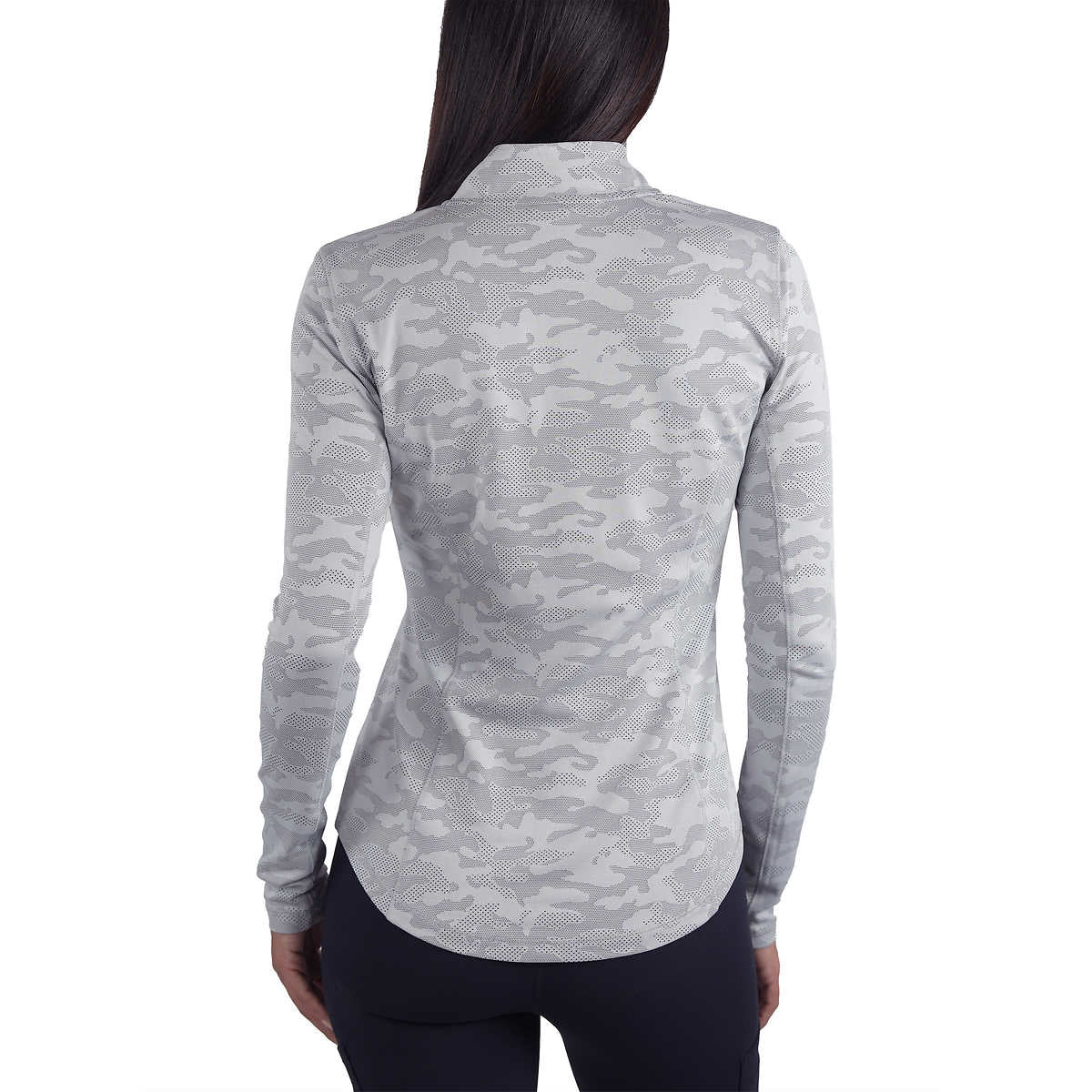 Spyder Women's Tech Soft Moisture Wicking Thumbholes Quarter Zip Active Top