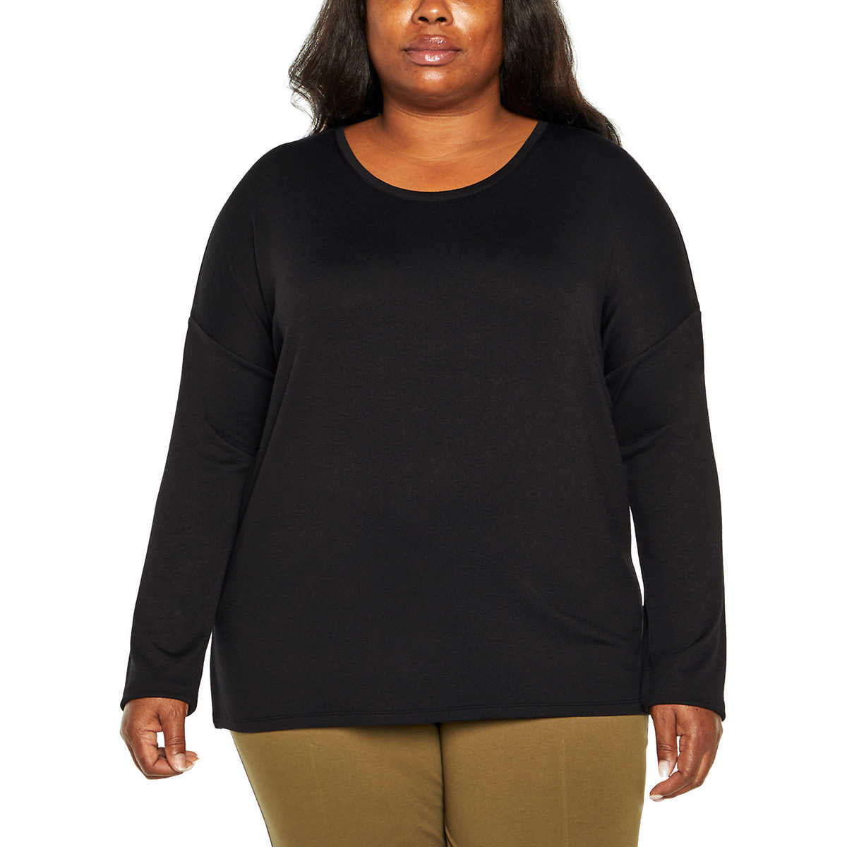 Banana Republic Women's Soft Knit Long Sleeve High-Low Hem Sweater Top