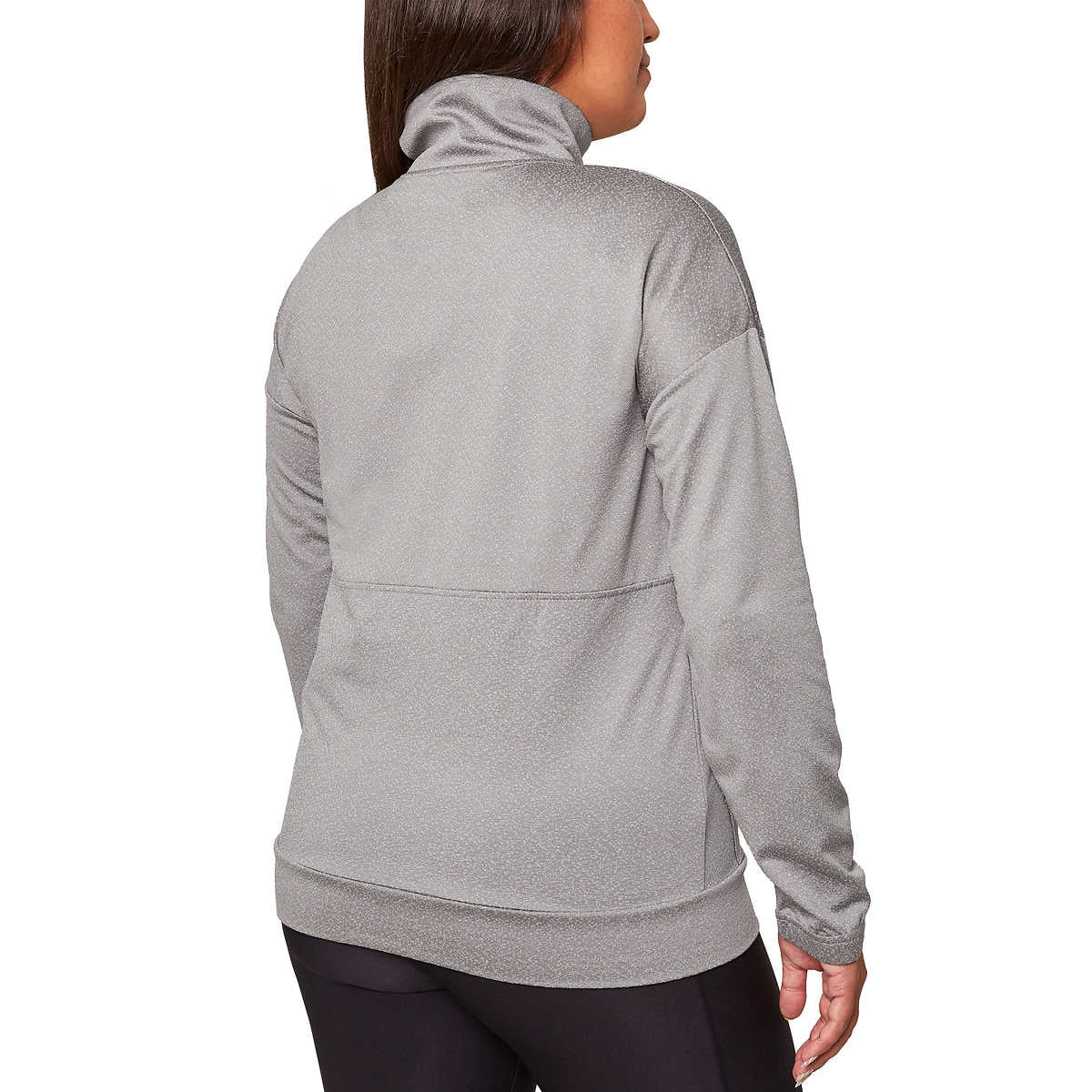 Mondetta Women's Moisture Wicking Kangaroo Pocket Popover Half-zip Active Top